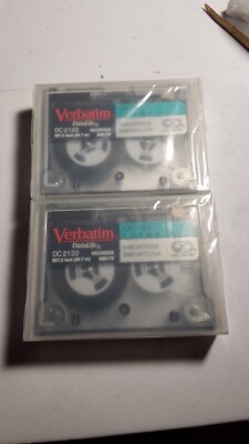 Lot of 2 NEW VERBATIM DC2120 QIC-80  FORMATED Data CARTRIDGES SEALED. #88172