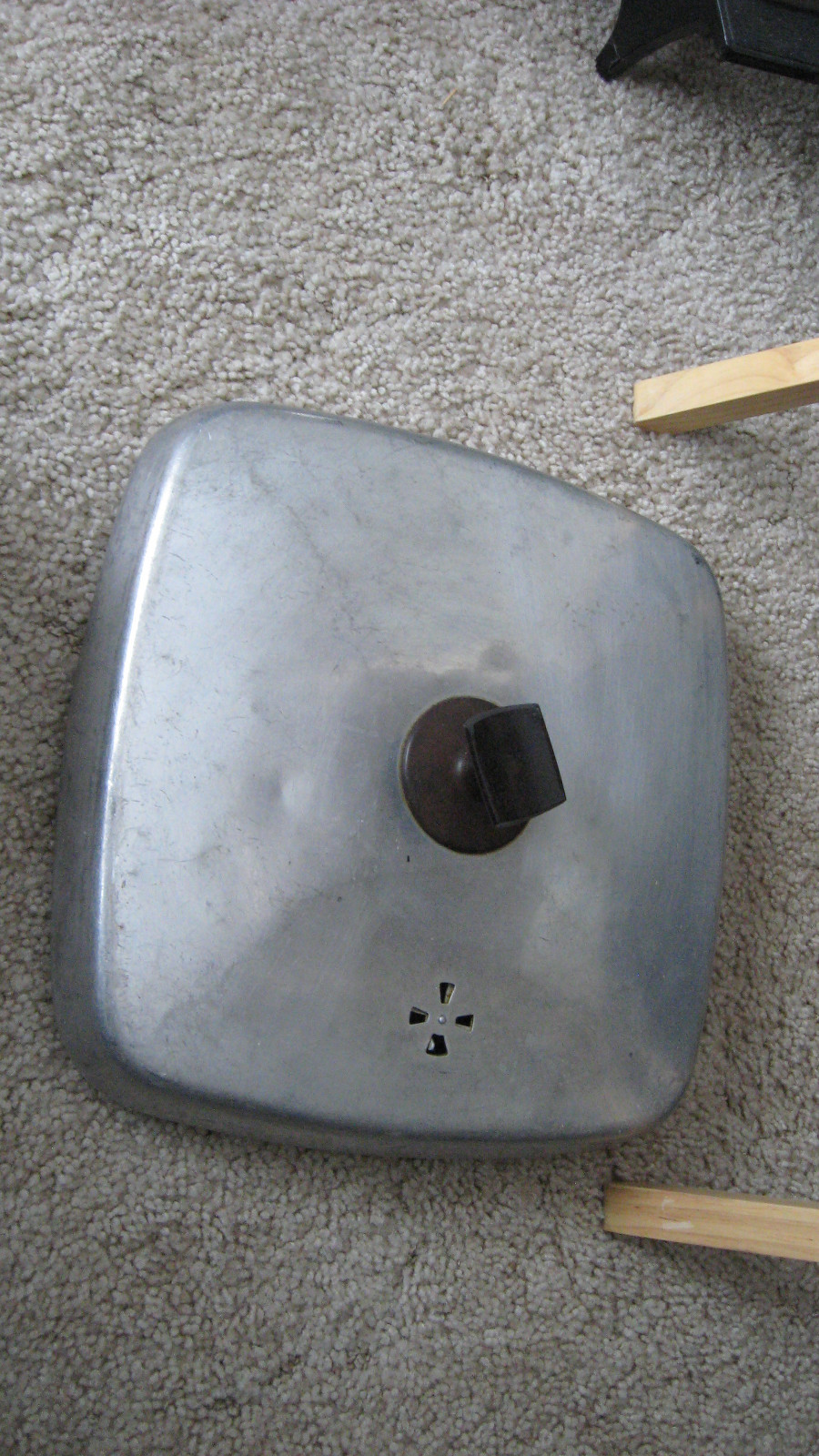 Signature Electric Fry Pan Skillet Aluminum Square 12