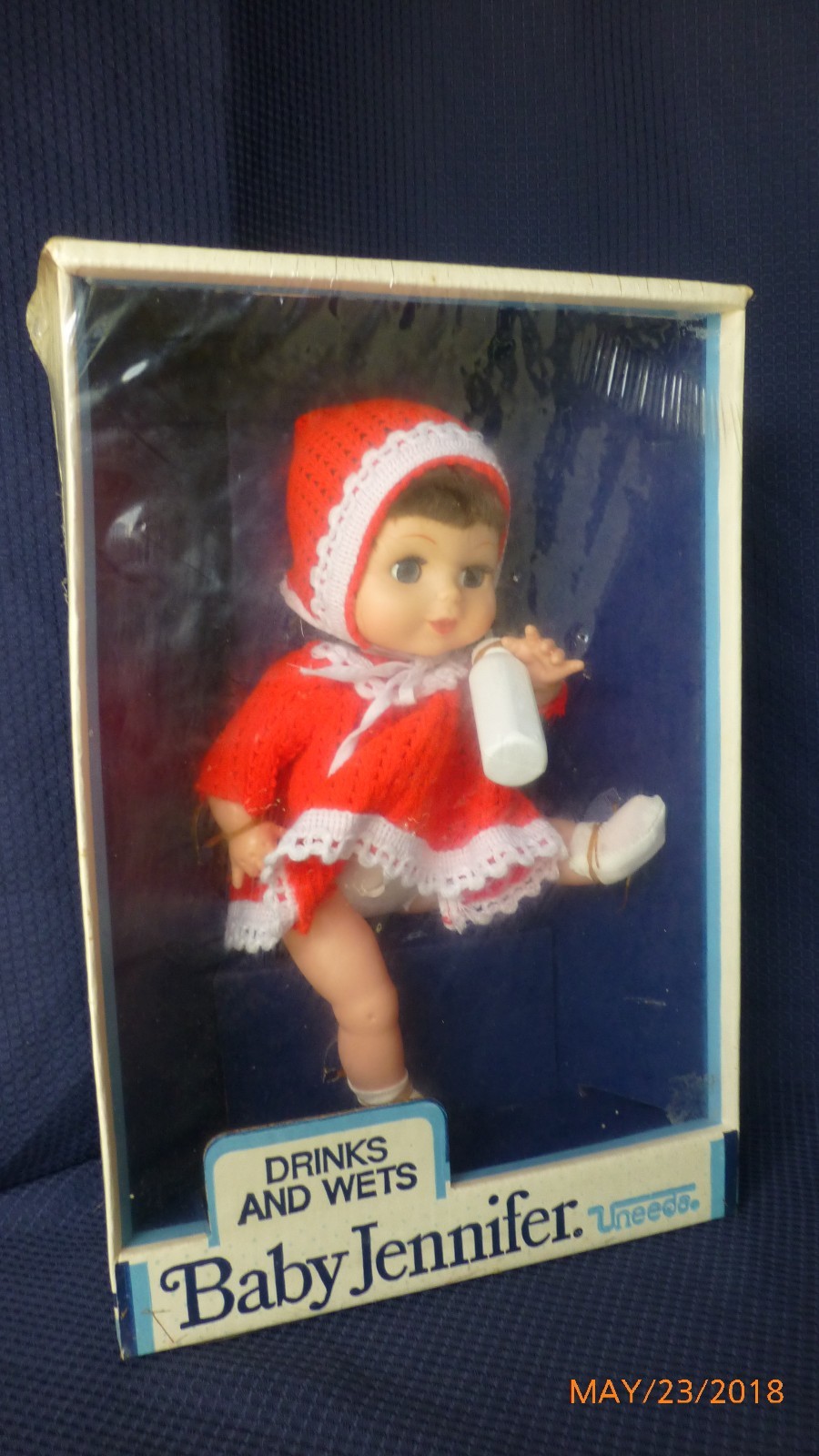 Vintage Baby Doll Uneeda Baby Jennifer 1983 Drink & Wet Original Sealed Package