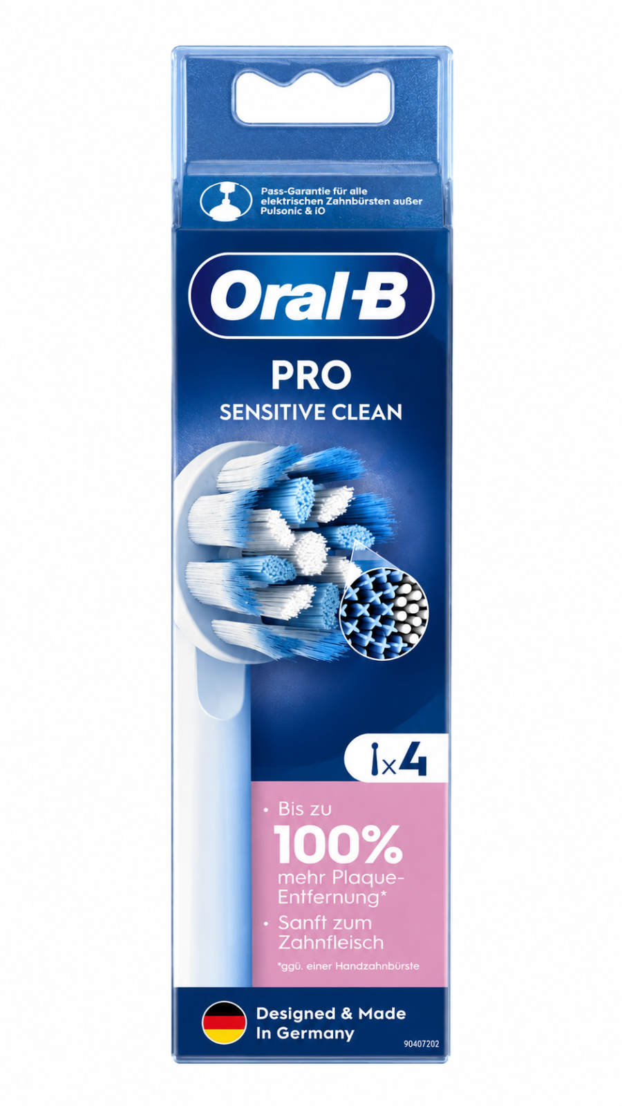 Oral-B Pro Sensitive Clean Aufsteckbürsten 4 Stück Original Neu OVP