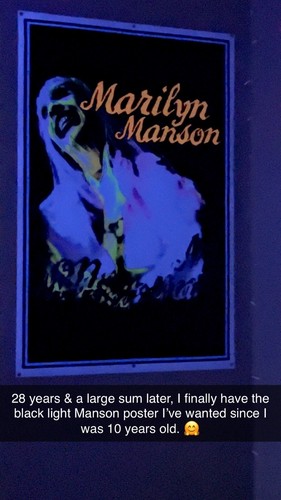 POSTER:MUSIC: MARILYN MANSON - THE BRIDE- BLACKLIGHT