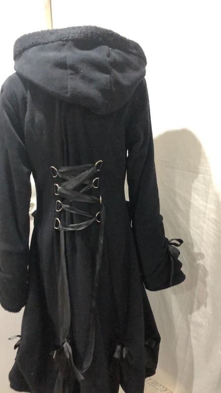 Gothik Mantel Gr 38/40 Schwarz