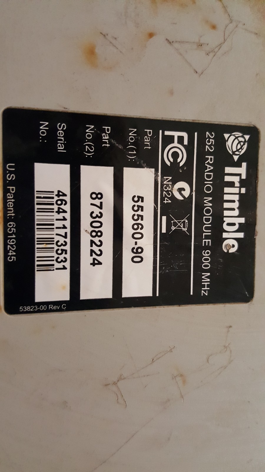Trimble 252 Receiver with 252 joey radio module 900mhz RTK unlocked