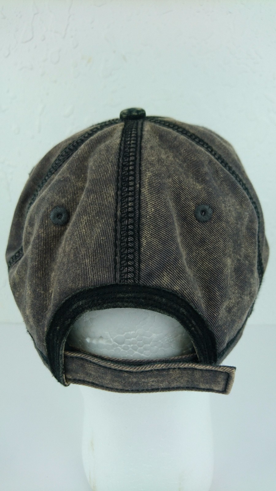 Professional Bull Riders PBR Strapback Camo Adjustable Acid Wash Barb Wire Hat