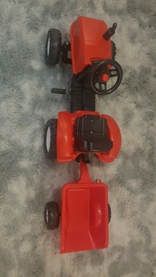 Red Childrens Tractor And Unit Peddle Outside Bike 