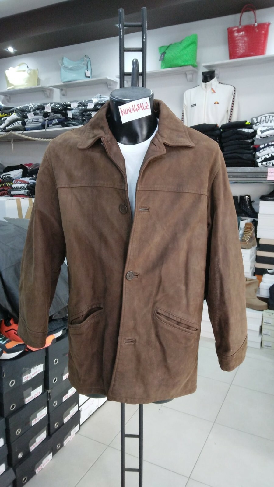 Jacke Free living Leder Man Brown Vintage Gr. 50 MON1481LZ Jacke Free living Leder Man Brown Vintage Gr. 50 MON1481LZ