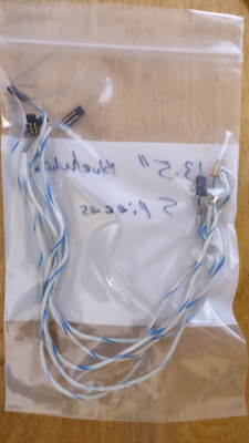 5 white/blue Tektronix 15  Peltola to 2 pin Header RF Cables from scope plug ins