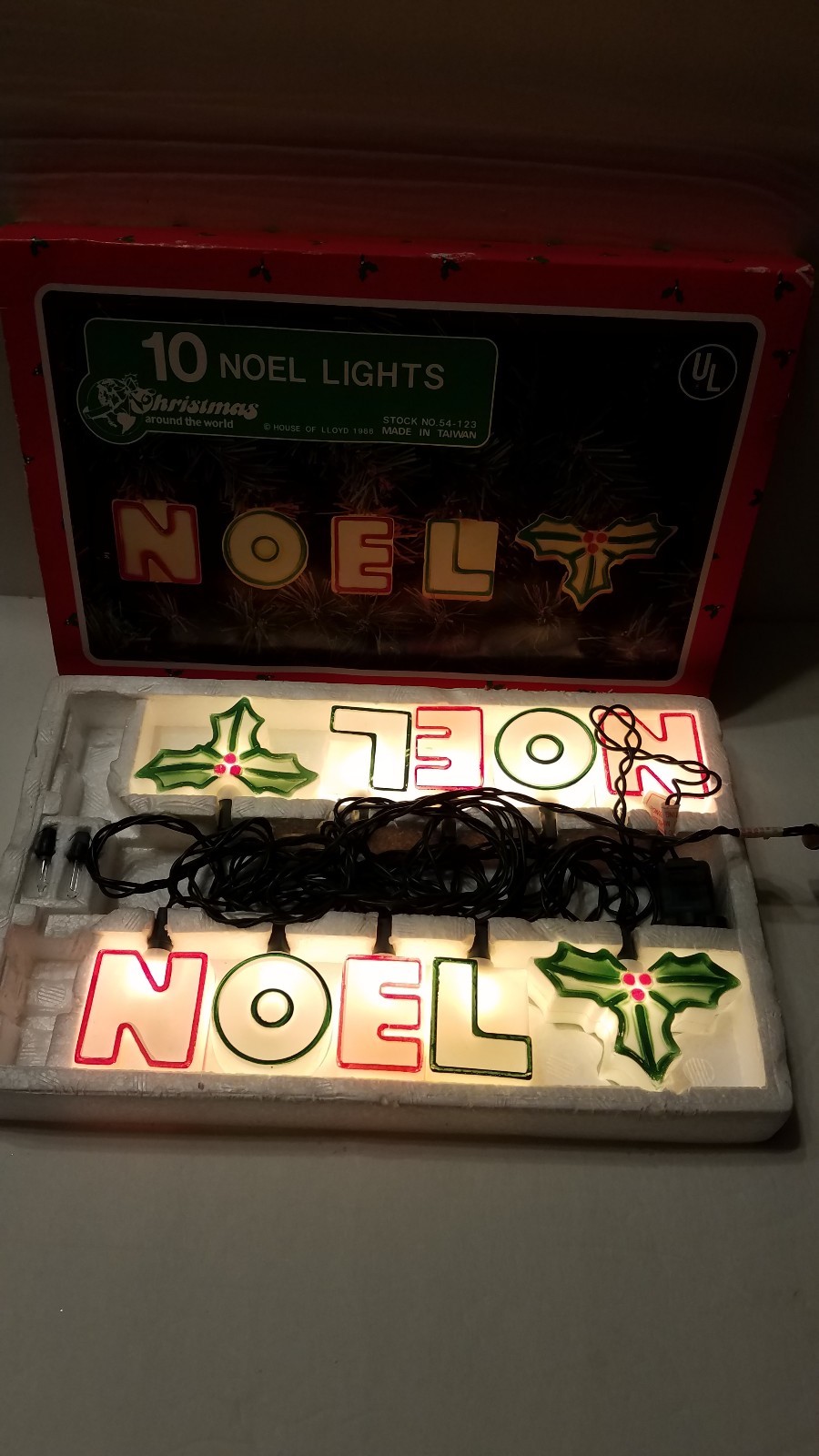 NOEL String Lights Vintage 1988 House of Lloyd Christmas Around the World