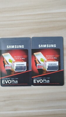 2pc-1T Samsung EVO Plus MicroSDXC Micro SD Class 10 UHS-I U3 4K HD SD Memory