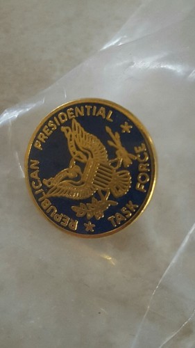 Vintage Republican Presidential Task Force Lapel Pin Pinback