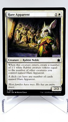 2024 MTG Foundations Hare Apparent #0015 Regular