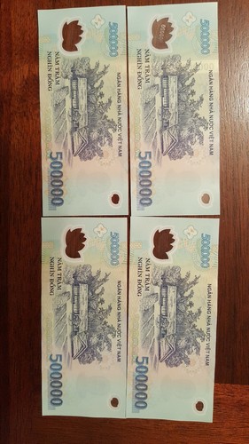 1 MILLION VIETNAMESE DONG VND 500,000 x 2 = 1,000,000 VIETNAM NOTES CIRC IQD ZIM