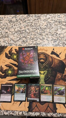 NIB Bloomburrow Commander Deck - Squirreled Away - Magic the Gathering +Spares
