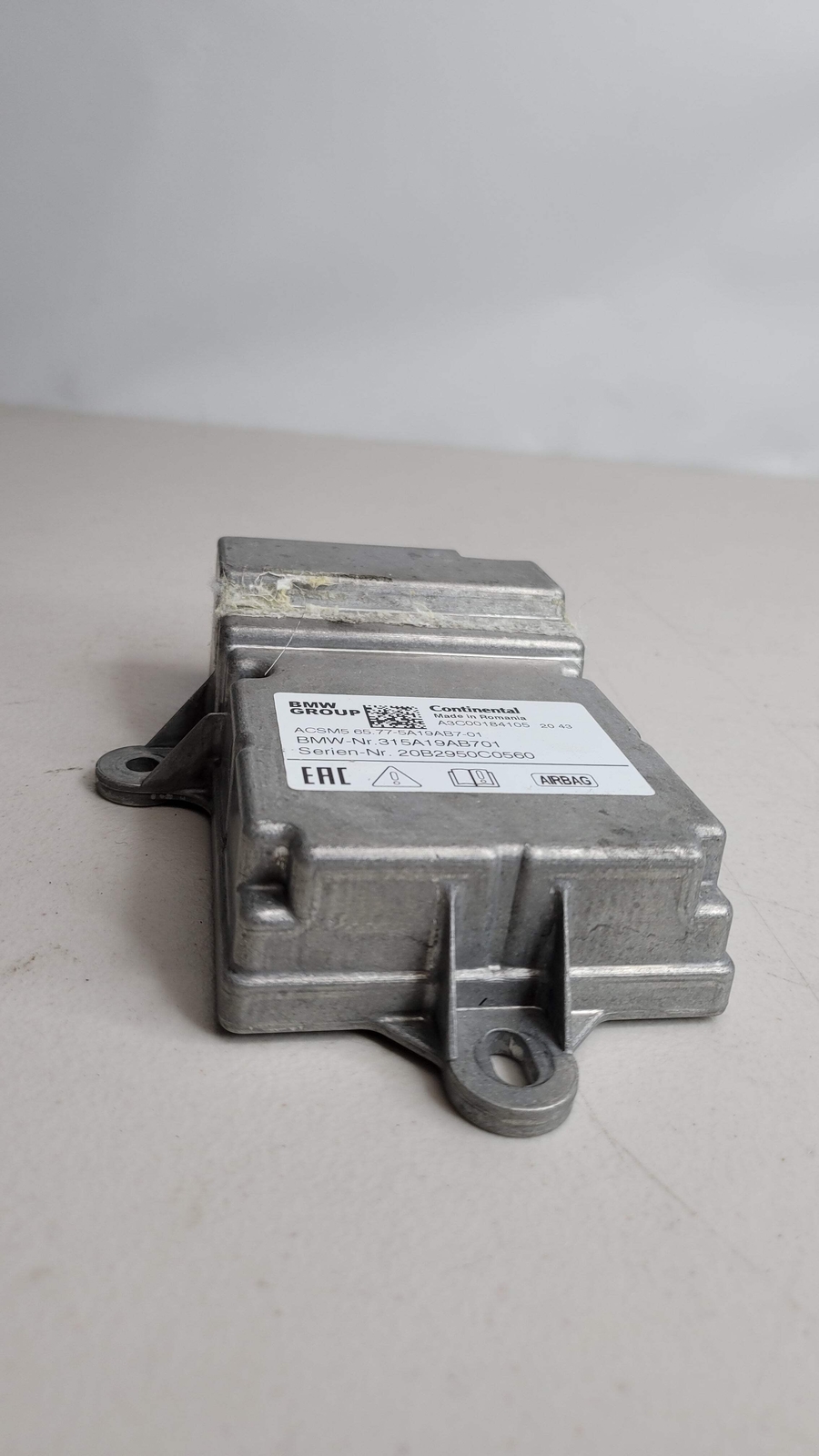 0 Bmw M3 G80 Crash Impact Airbag Control Unit 5A19AB7 65775A19AB7 A3C00184105 ACSM image 4