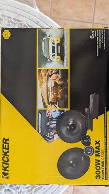 KICKER 46CSS654 6.5 inch Component Speaker System