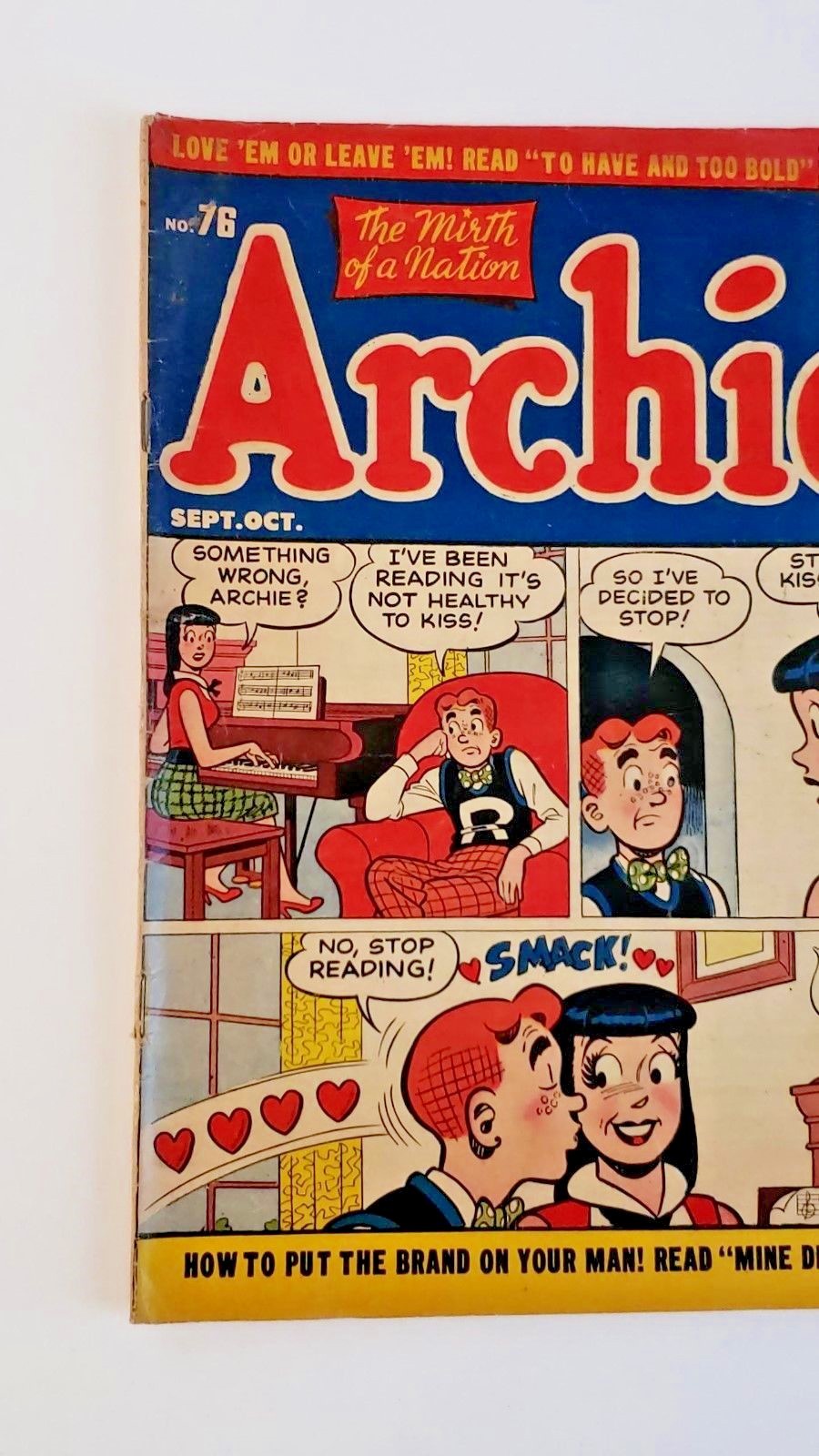 ARCHIE #76 COMIC BOOK 1955 10c VG