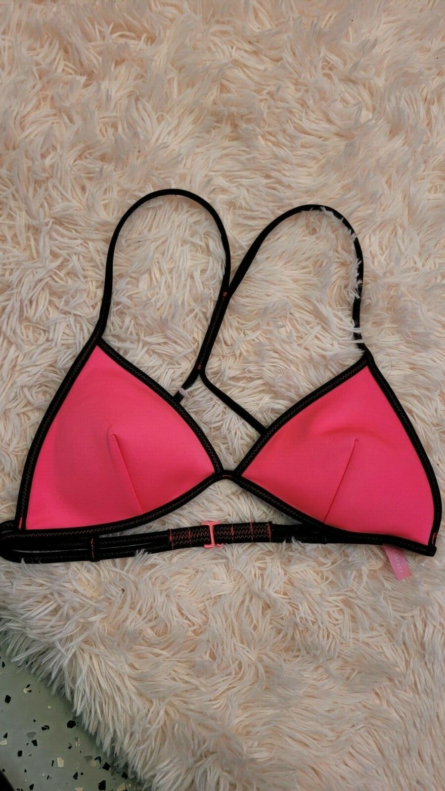 Victoria's Secret Women's Pink & Black Bikini Top Size SP | eBay