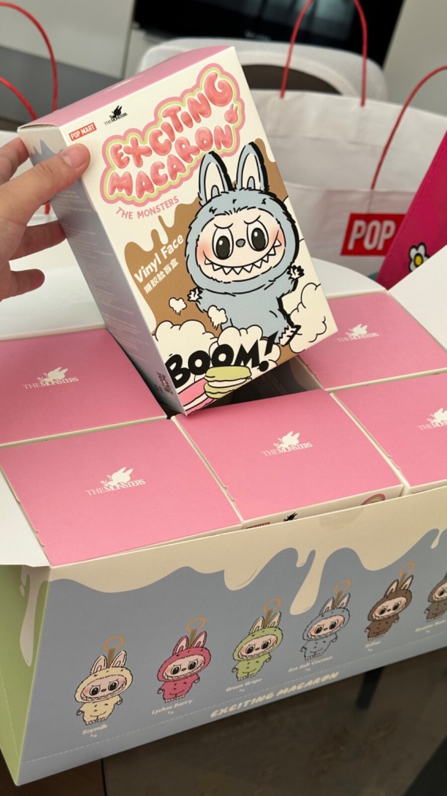 POP MART Labubu The Monsters Exciting Macaron KEYRING 1