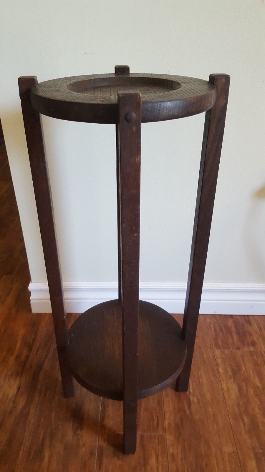 Antique Arts & Crafts Mission Oak Smoking Stand - The Lakeside Craft Shops