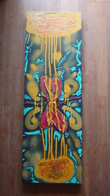 Burning Hearts acrylic painting