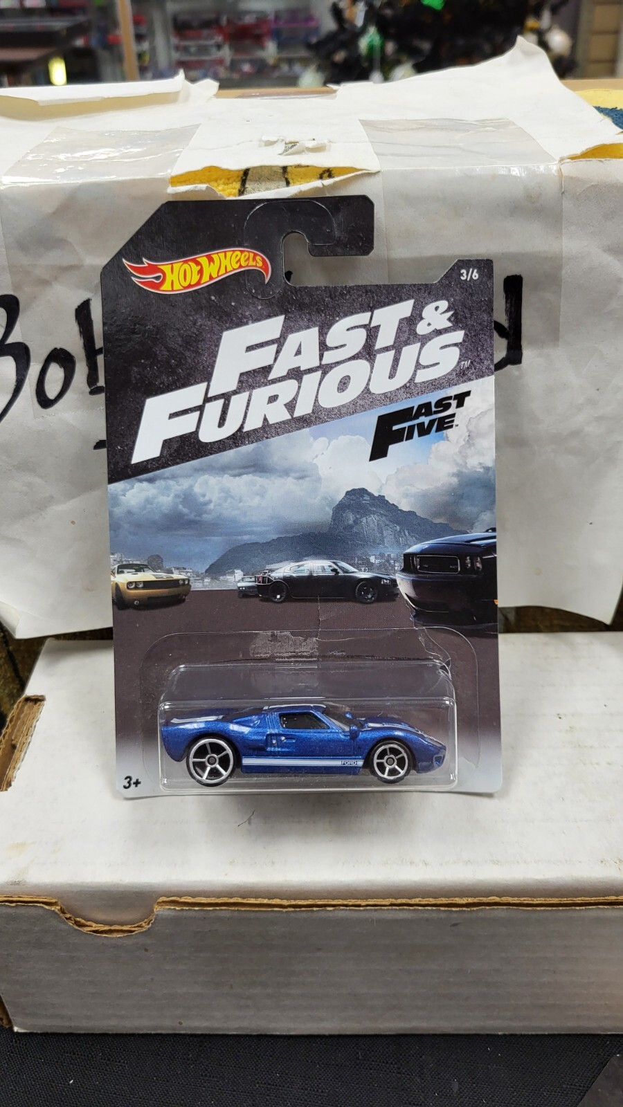2017 FORD GT 40 BLUE FAST & THE FURIOUS HW HOT WHEELS 1/64