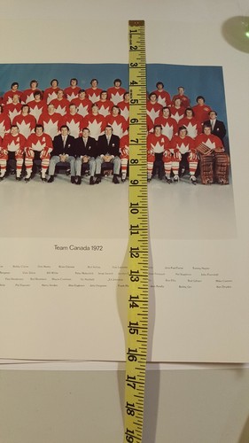 1972 Team Canada Group Picture Souvenir Poster 20x16 Inches Unframed
