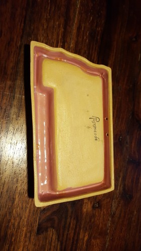 North Dakota Peace Garden State Rosemeade Pink Ashtray