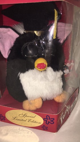 Collectors Limited Edition Graduation Furby w/Missing Word From Box!