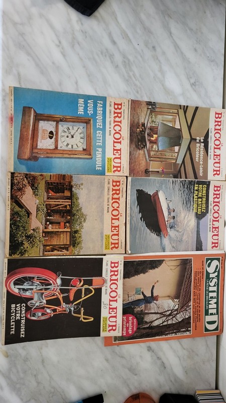 5 Livres Le Bricoleur Anee 1970 1971 No 61 62 63 66 65