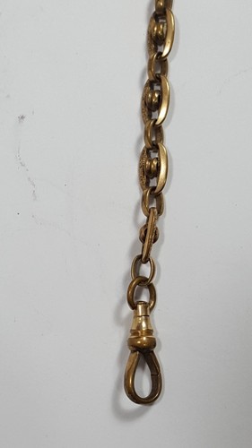 RFS & Co Gold Watch Chain Marked 1/10 Rare Vintage Antique