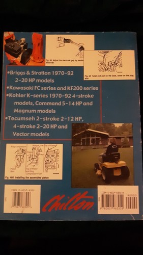 Chilton's Small Engine Repair up to 20 HP 1994 Briggs Kawasaki Tecumseh Kohler