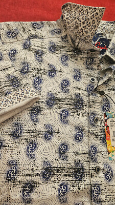 ROBERT GRAHAM Kellenberg Men's Paisley Short Sleeve Shirt  -S  MSRP $198.00