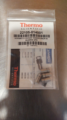 Thermo Scientific 22105-014001 HYPURIT C18 Guard Cartridges 5 μm, 10mm x 4mm PK4