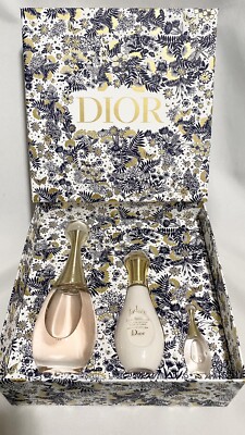 DIOR J adore 3 Pcs Gift Set Eau De Parfum 100ml + 5ml + Body Milk 75ml