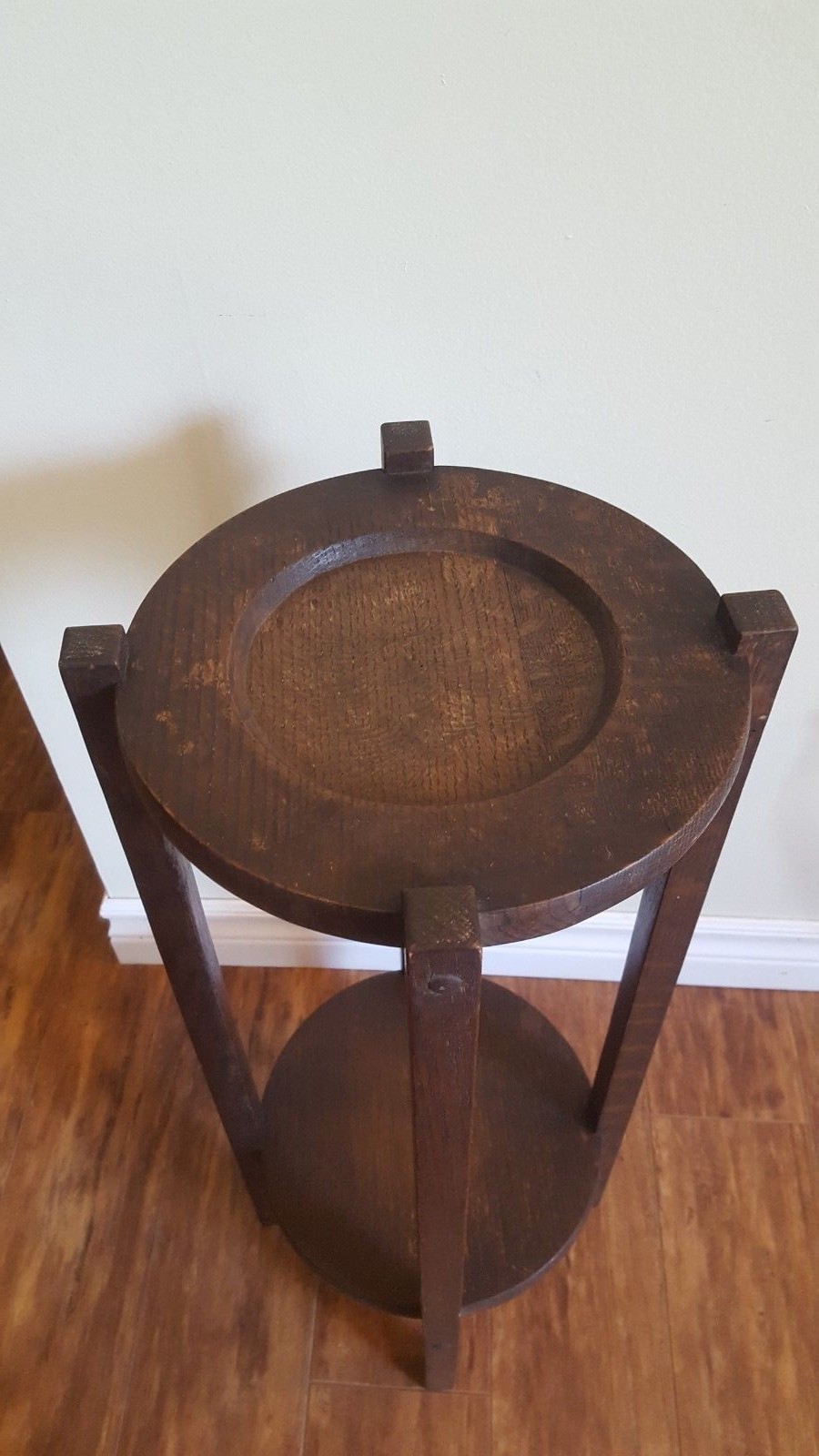 Antique Arts & Crafts Mission Oak Smoking Stand - The Lakeside Craft Shops