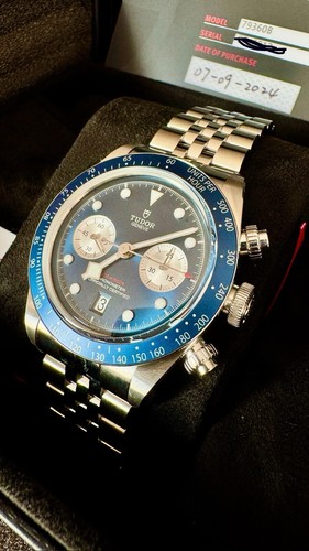 Pre-owned Tudor Black Bay Chronograph Boutique Blue Dial Brand