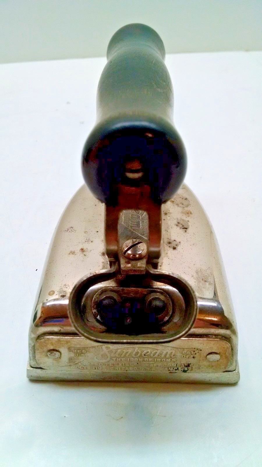 Vintage Sunbeam The Iron of Irons Electric Iron Case Box Trivet No Cord