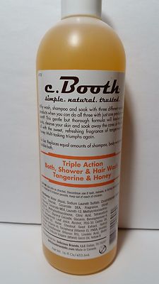 c. Booth Triple Action Bath Shower Hair Wash Tangerine Honey 3 Pack DISCONTINUED