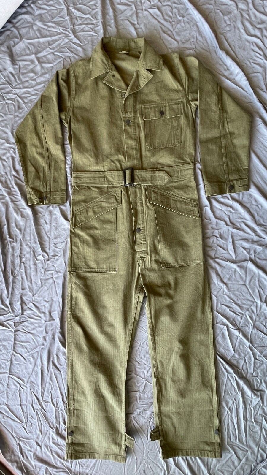 BUZZ RICKSON'S WWII US USAAF M-43 HBT Coverall Jumpsuite BUZZ RICKSON'S WWII US USAAF M-43 HBT Coverall Jumpsuite