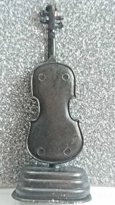 VTG DIE-CAST MINIATURE CELLO BASS METAL PENCIL SHARPENER # 9648 HONG KONG IN BOX