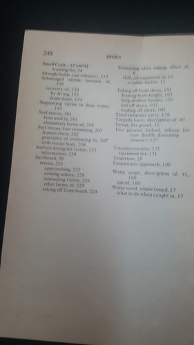 The American Red Cross Life Saving and Water Safety (1956) Paperback