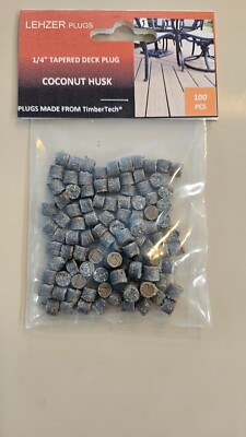 New 1/4'' TimberTech ''Coconut Husk'' Plugs for Composite Decking