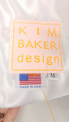 Vintage Kim Baker Design USA American Flag Jacket Size Medium Made In USA