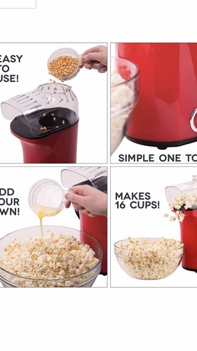 Dash Popcorn Maker Machine Hot Air Measuring Cup