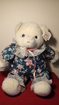 Dan Dee vintage teddy bear Soft Expressions plush 1990s Sits 16'' Tall With Tags