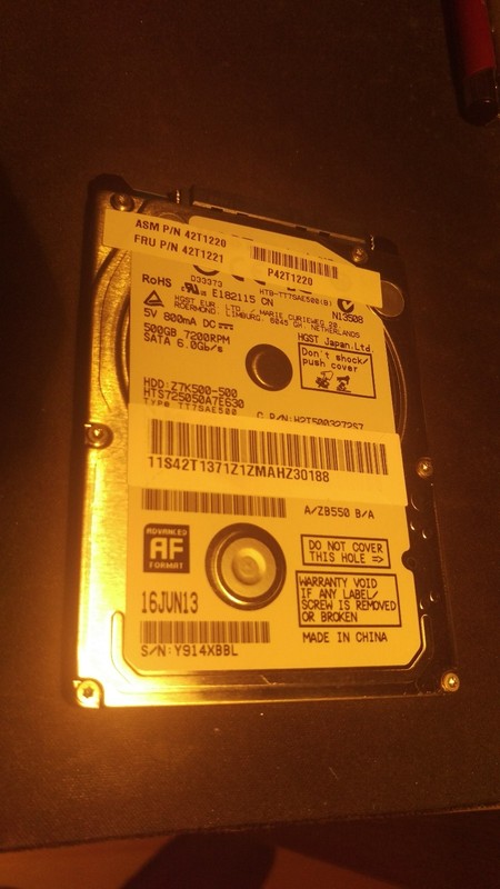 Festplatte Hgst Travelstar Z7k500 Hts725050a7e630 320gb, FÃ¼R Notebook