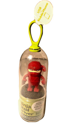  Ninja Dual Pen Drive USB 3 Driver 16 GB Memory Stick Storage MoMa NY Bone Toy 