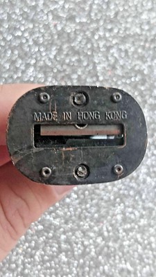 VTG DIE-CAST MINIATURE CELLO BASS METAL PENCIL SHARPENER # 9648 HONG KONG IN BOX