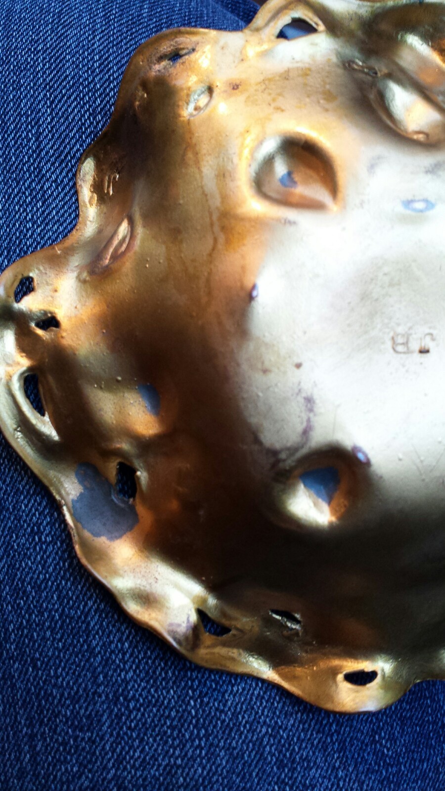 Signed JB  - Jennings Brothers trinket dish