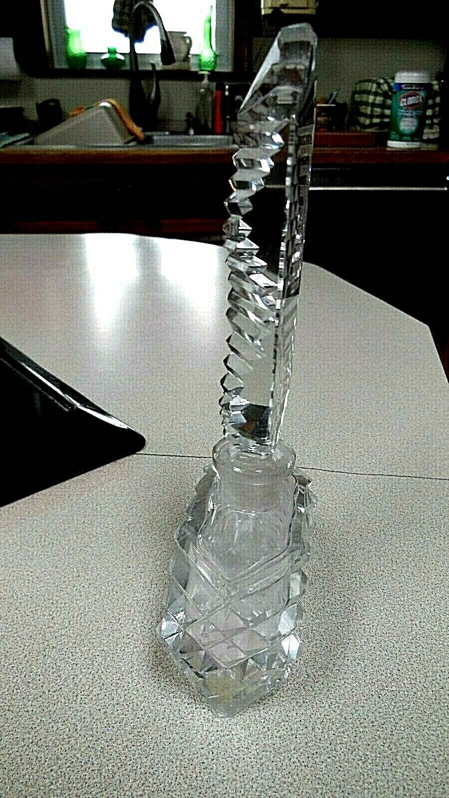 Vingage Rice Cut Glass Perfume Bottle